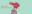 Pink rabbit in a light jacket with a red logo, set against a mint background, with the slogan “I see a duck. What do you see?”