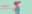 Pink rabbit in a turquoise tropical shirt holds an ice cream cone on a mint background, beside the bold red text: 'I see a summer of perception. What do you see?'