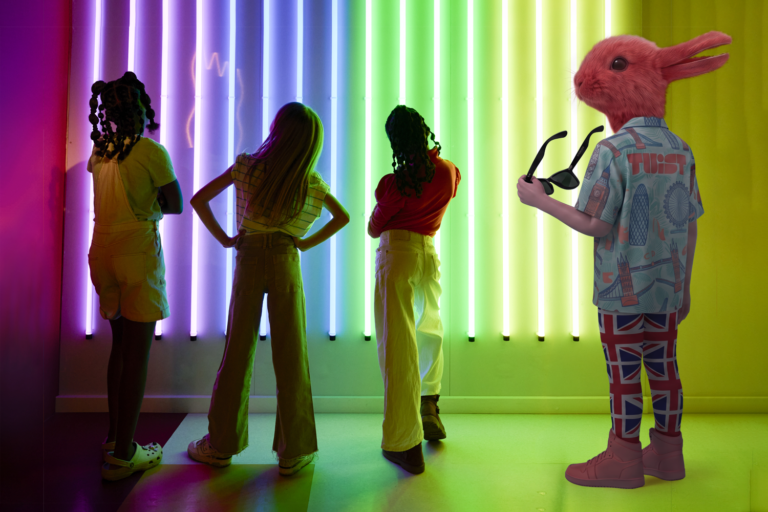 Professor Twist helping kids complete the Detective Activity Trail at Twist Museum London